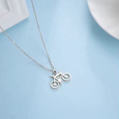 collar colgante bicicleta mujer