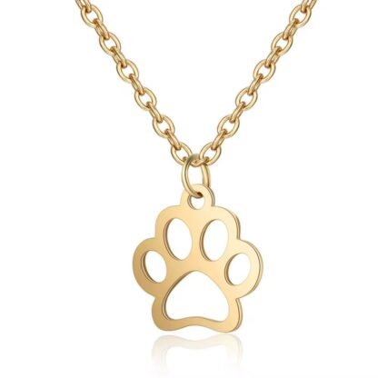 colgante pata de perrito en acero inoxidable