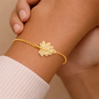 pulsera hoja para mujer