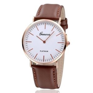 reloj minimalista marron