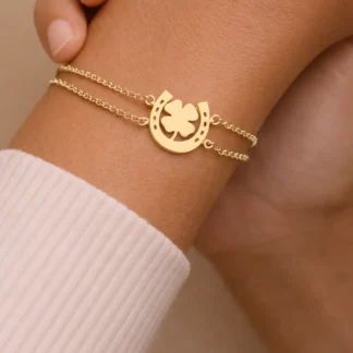 pulsera para mujer con herradura de la suerte