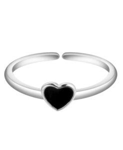 anillo minimalista corazon