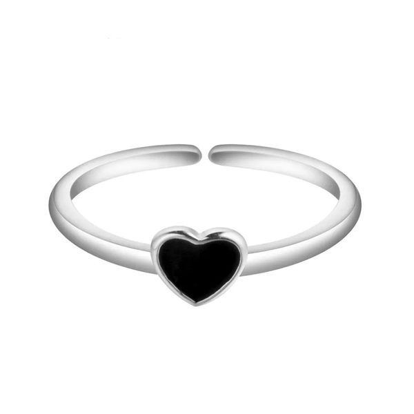 anillo minimalista corazon