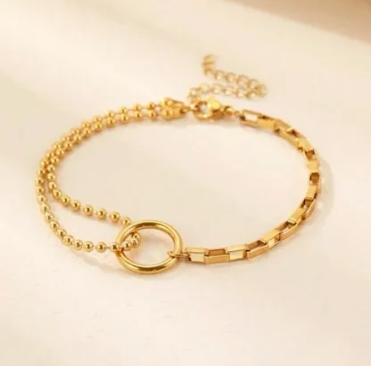 pulsera circulo acero inoxidable