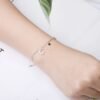 pulsera luna plata