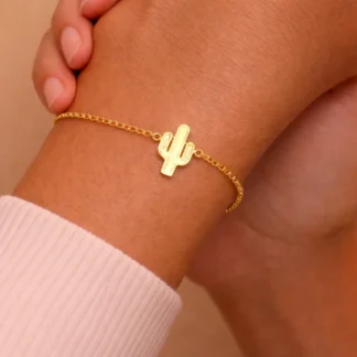 pulsera cactus acero inoxidable para mujer