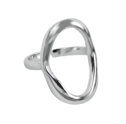 anillo plata circulo mujer