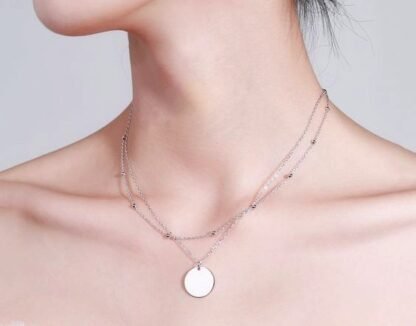 Collar medalla plata 925 - Imagen 2