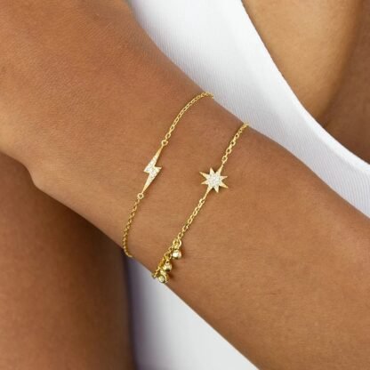 Pulsera estrella oro - Imagen 2