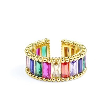 Anillo cristales colores