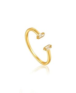 anillo minimalista oro tendencia