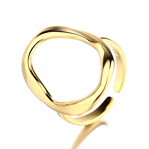 anillo circulo oro