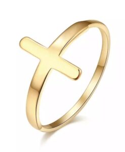anillo cruz tendencia mujer