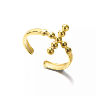 anillo cruz mujer tendencia