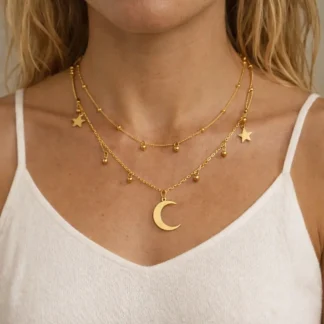 collar luna para mujer