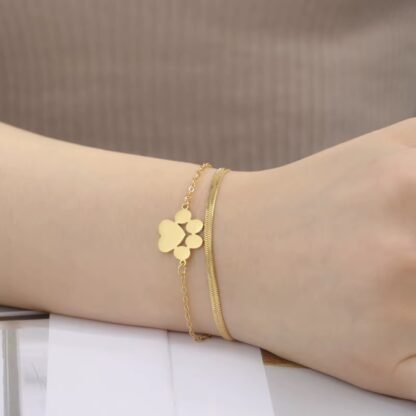 pulsera con pata de perro